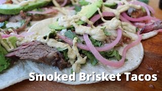 Smoked Brisket Tacos  Smoked Brisket on UDS Smoker for Beef Brisket Tacos [upl. by Aloivaf]