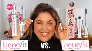 NEW Benefit Fluff Up Brow Flexible Brow Texturizing Wax vs 24 Hr Brow Setter [upl. by Aicenav]