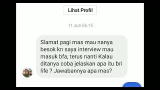 Bocoran Jawaban Interview saat ditanya apa itu BRI Life [upl. by Olnek964]