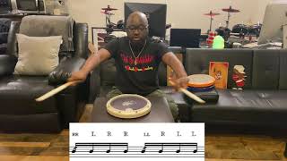 Day 1 of 31 Days of Snare Drum Rudiments  The Single Dragadiddle [upl. by Navnod]