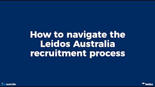 Leidos Live QampA  How to navigate the Leidos Australia recruitment process [upl. by Sachi449]