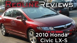 2010 Honda Civic LXS Review Walkaround Start Up Test Drive [upl. by Nodroj905]