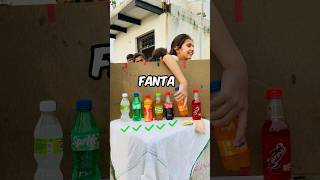 🤔हे प्रभू … Clean Swipe हो गया… guessthecolddrinkchallenge drinkchallenge foodie softdrinks [upl. by Crean]