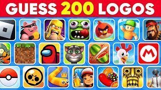 Guess the Game Logo in 3 Seconds  200 Famous Game Logos 🎮 Logo Quiz [upl. by Enaile612]