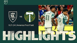 HIGHLIGHTS  Real Salt Lake vs Portland Timbers  September 21 2024 [upl. by Haizek]