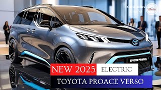 New 2025 Allelectric Toyota Proace Verso and Proace City Verso get a new faces [upl. by Yusem]