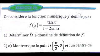 dérivation et étude des fonctions 2 bac SM Ex 59 page 155 Almoufid [upl. by Christye]