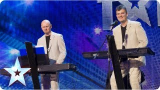 The Duelling Pianos play and get everyone involved  Week 3 Auditions  Britains Got Talent 2013 [upl. by Rillis]