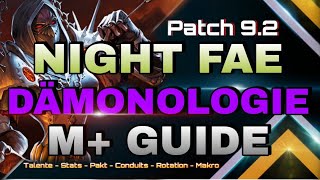 92 Night Fae Dämonologie Hexer MGuide shadowlands [upl. by Ermanno]