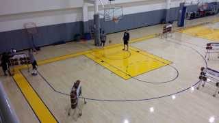 Stephen Curry ThreePoint Contest Practice Round [upl. by Lussi]