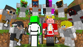 2 Minecraft Speedrunners vs 8 Hunters  But Its FanMade [upl. by Ynnahc]