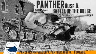 Rare WW2 Panther AusfG Battle of the Bulge  Panzerkampfwagen V [upl. by Assyn319]