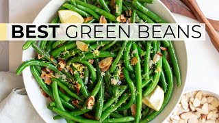 GREEN BEAN RECIPE  how to cook green beans almondine [upl. by Whiting]