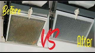 How To Clean Oven Hood Filter Easy Simple [upl. by Cerellia]