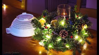 Make this natural Christmas decoration with a COLANDER [upl. by Aylmar]