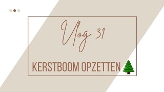 vlog 31 kerstboom opzetten🌲 [upl. by Natalina]