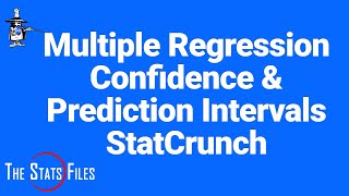 Multiple Regression with Prediction amp Confidence Interval using StatCrunch [upl. by Aihsyak]