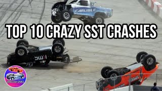 Top 10 Crazy Stadium SUPER Trucks Crashes  Duster2582 [upl. by Kerrill]