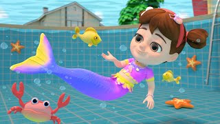 Little Mermaid Song  Swimming and more Sing Along Kids Songs [upl. by Bianca740]