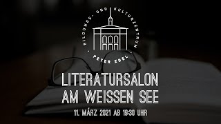 Literatursalon am Weißen See 03  Mit Katja Oskamp und Max Czollek [upl. by Erlina]