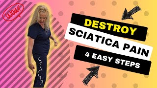 DESTROY Sciatica Pain  In only 4 East Steps [upl. by Gem]