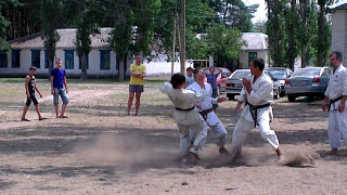 Sensei Dormenko8 Dan kihon kumite 3 Shotokan [upl. by Nooj]