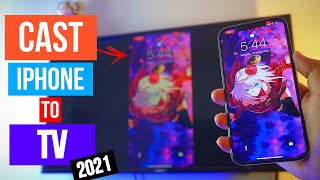 Miracast iPhone How to Cast iPhone Screen to Samsung TV Wirelessly amp Free 2021 [upl. by Sall841]