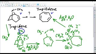 Tropidene Problem 2461  can be converted by a series of steps into tropilidene 135 cyclohept… [upl. by Phoebe]