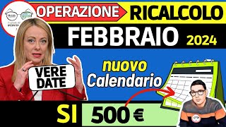 🔴 FEBBRAIO ➜ 16 NOVITà Sì BONUS 500€ e RICALCOLI ISEE 💶 INPS PAGA ANTICIPI AUU ADI PENSIONI INVALIDI [upl. by Ojillib]