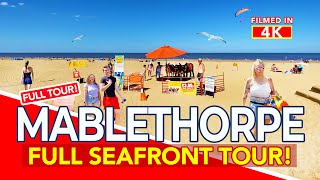 MABLETHORPE  Tour of Mablethorpe from the town to Mablethorpe Beach  4K Walk [upl. by Ahsimaj]