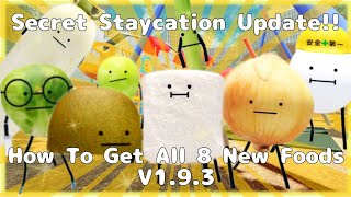 Roblox Secret Staycation Update V193 How To Get All 8 New Foods [upl. by Reiter34]