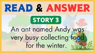 READING SHORT STORY 3 for PRESCHOOL  with Question amp Answer  Reading Comprehension Vocabulary [upl. by Brout]