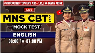 MNS CBT Exam 2024  25 I quotMock Test  3quot LIVE🔥Class I English Tutorial 2024 I Best MNS Coaching [upl. by Heer]