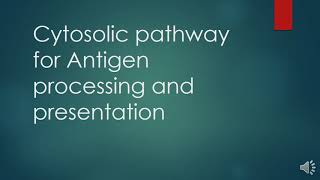 Cytosolic pathway of antigen processing and presentation All the steps with Questions and Answers [upl. by Pros64]