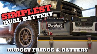 Simplest 12v dual battery setup for an overland fridge  budget fridge review SetPower [upl. by Anetsirhc341]