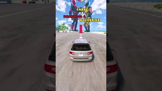 Cars VS Deadpool amp Wolverine 🚗  BeamNGdrive shorts [upl. by Ydnyl]