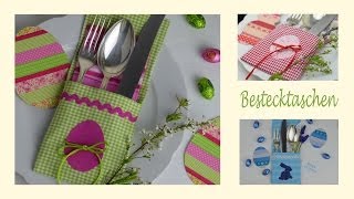 DIY Bestecktasche nähen und individuell verzieren [upl. by Nalyk38]