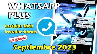 NUEVO WHATSAPP PLUS Ultima Versión  Whatsapp Plus Extremo  Ultimo Whatsapp Plus 2023 [upl. by Hadrian]