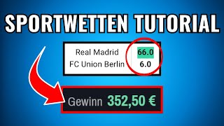 Sportwetten Tutorial für Fortgeschrittene [upl. by Nuaj]