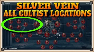 Assassins Creed Odyssey All SILVER VEIN Cultist Locations  Cult Unmasked Trophy  Achievement [upl. by Adnal]