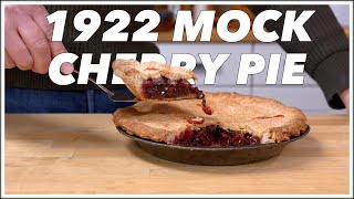 1922 Mock Cherry Pie Recipe  Old Cookbook Show [upl. by Leahcir914]