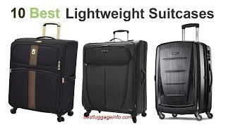 Best Lightweight Suitcases  Ten Best Cheap Lightweight Carry On Luggage Suitcases Sale [upl. by Nylirej283]