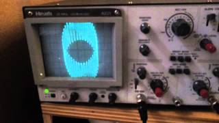 Heath 4221 Oscilloscope Test [upl. by Loni]