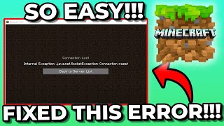 How To Fix “Connection Timed Out” amp “Can’t Connect To Server”  Minecraft Server Error [upl. by Dixon]