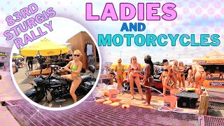 Sturgis Rally 2023 LADIES and MOTORCYCLES  Buffalo Chip 2023  83rd Sturgis Motorcycle Rally 2023 [upl. by Ihpen]