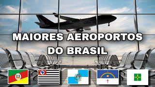 Os Maiores Aeroportos Do Brasil Movimento Total De Passageiros Em 2022 [upl. by Ohl300]