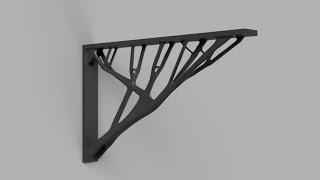 Generative Design Shelf Bracket Fusion 360 Tutorial [upl. by Hernandez]