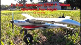 EFlite Apprentice STOL S 700mm Fun Flight Fly with Mike [upl. by Wolliw]