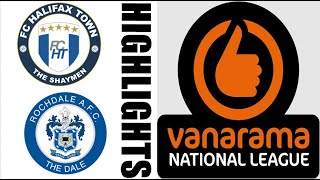 Rochdale AFC 21 Halifax Town Highlights amp Goals  National League 20242025 [upl. by Janina]