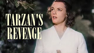 Tarzans Revenge  Old Movie Colorized [upl. by Ahcatan]